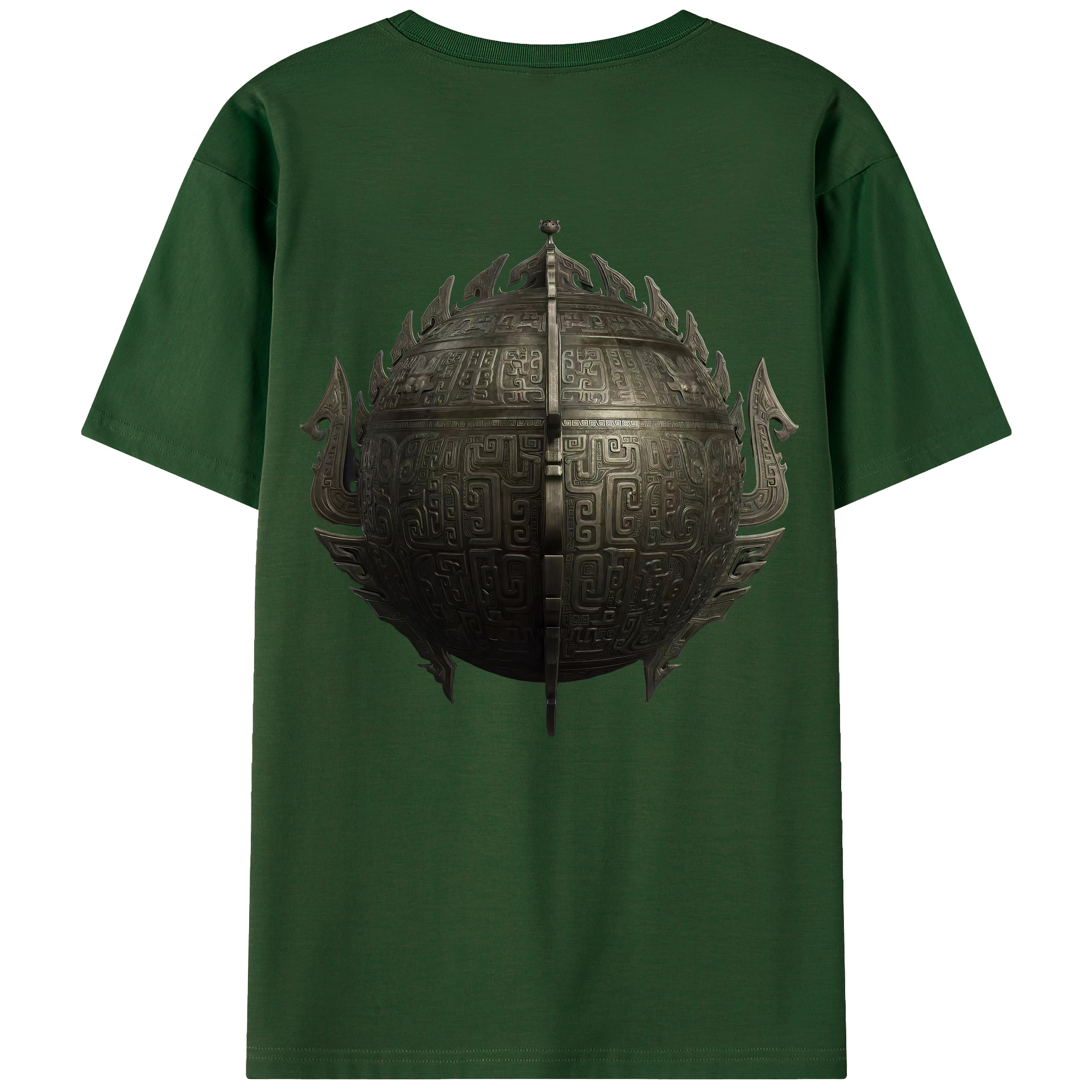 （画像用） Ne Zha 2 ナタ 魔童の大暴れ 綿100％半袖Tシャツ（背面プリント）